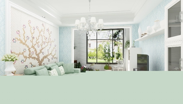 90㎡/兩室一廳一衛(wèi)/歐式