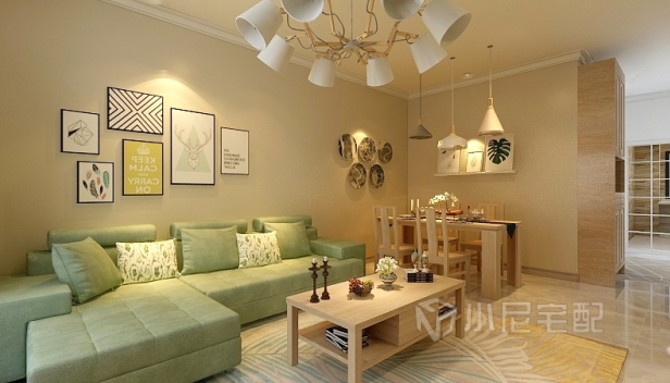 80㎡/兩室一廳一衛(wèi)/田園