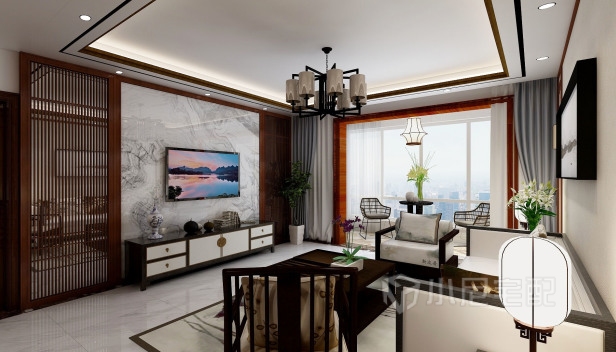 130㎡/三室兩廳兩衛(wèi)/中式