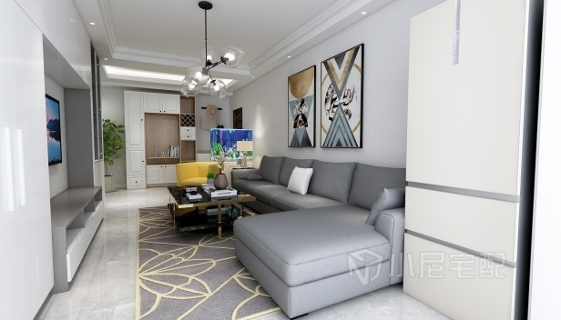 97㎡/兩室一廳一衛(wèi)/現(xiàn)代