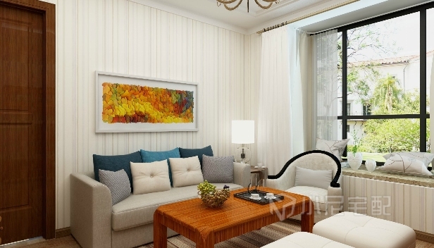 90㎡/兩室兩廳一衛(wèi)/新古典