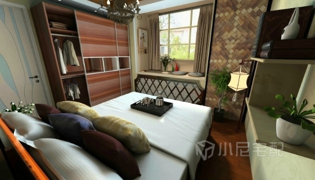 64㎡/兩室兩廳一衛(wèi)/混搭