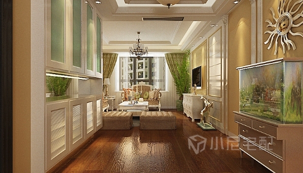 128㎡/三室兩廳兩衛(wèi)/歐式