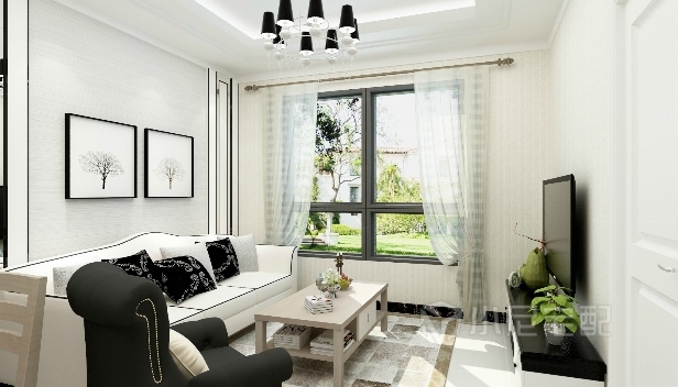 80㎡/兩室一廳一衛(wèi)/現代