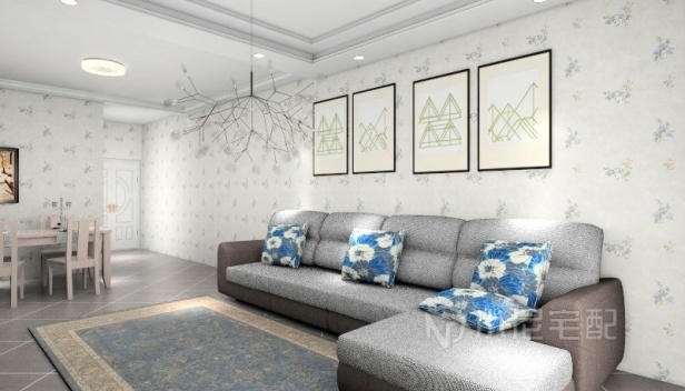 99㎡/兩室一廳一衛(wèi)/現(xiàn)代